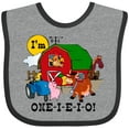thumbnail image 3 of Inktastic One-i-e-i-o Boys or Girls Baby Bib, 3 of 4