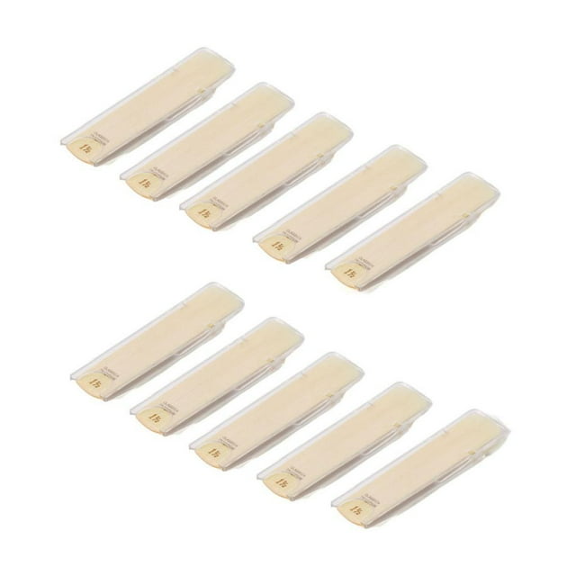Redempat 10x Clarinet Reeds Woodwind Instrument Traditional Clarinet Reeds for Player hardness 1.5 hardness 1.5 7x1.2cm