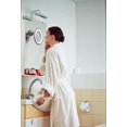 thumbnail image 2 of Led Lighted 10X Magnifying Makeup Mirror With Power Locking Suction Cup, Bright Diffused Light And 360 Degree Rotating Adjustable Arm, Portable Cordless Home And Travel Bathroom Vanity Mirror, 2 of 7