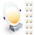 thumbnail image 1 of Luz LED empotrable Ensenior de 8" regulable 2700K-5000K 120V, 1 of 8