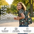 thumbnail image 6 of Xoenoiee Dinosaur Palm Tree Print Toddler Backpack for School Boys Kids, Portable Bookbag Elementary Children Schoolbag Bookbags Casual Travel Back Pack with Zipper Pocket, 6 of 7