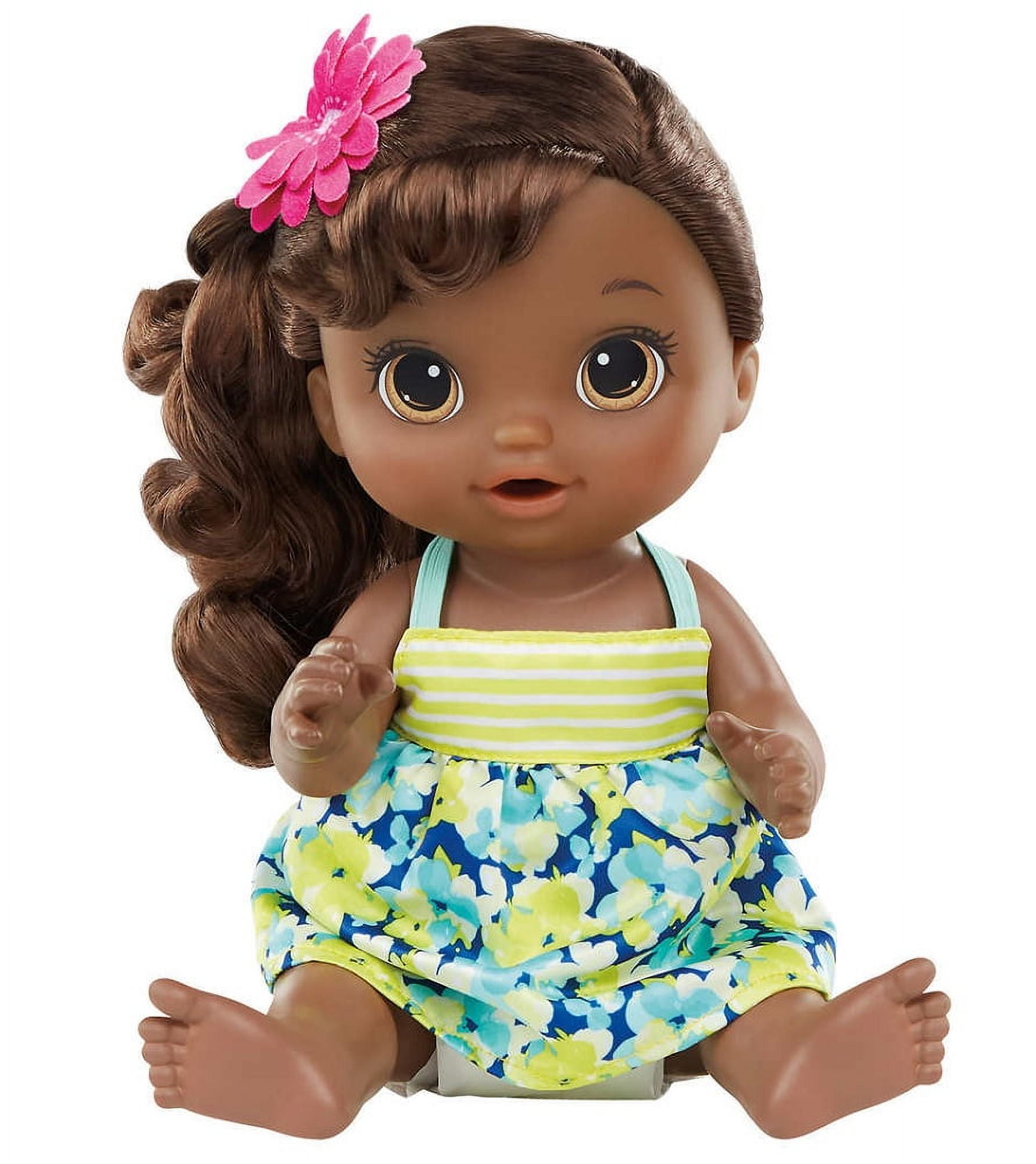 Hasbro Baby Alive Cute Hairstyles African American Doll, 12", Brown Hair, Brown Eyes