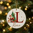 thumbnail image 5 of 2026 Christmas Home Party Decoration 26 Letters Round Acrylic Christmas Ornament Set Personalized Alphabet Round Pendant DIY Custom Christmas Tree Hanging Decorations Festive Round Pendant, 5 of 6