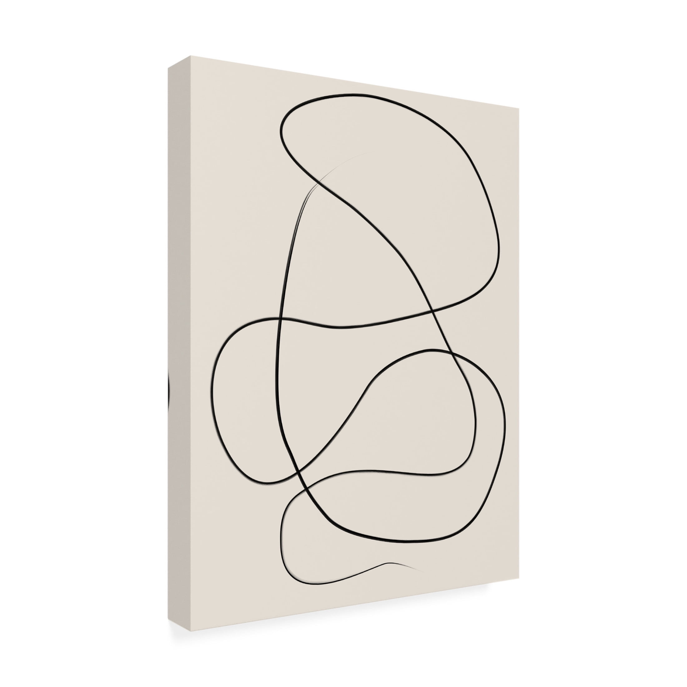 Trademark Fine Art Elena Ristova  Swirling One Line Art Canvas Wall Art