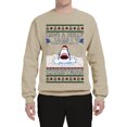 thumbnail image 2 of Wild Bobby Have a Holly Jawlly Christmas Shark Sweater | Funny Holiday Unisex Crewneck Sweatshirt, 2 of 5
