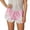 A-Pink1274, variant on Wxolcjlv Floral Lace Hem Satin Shorts For Women Elastic Waist Cozy Sleep Short Pants