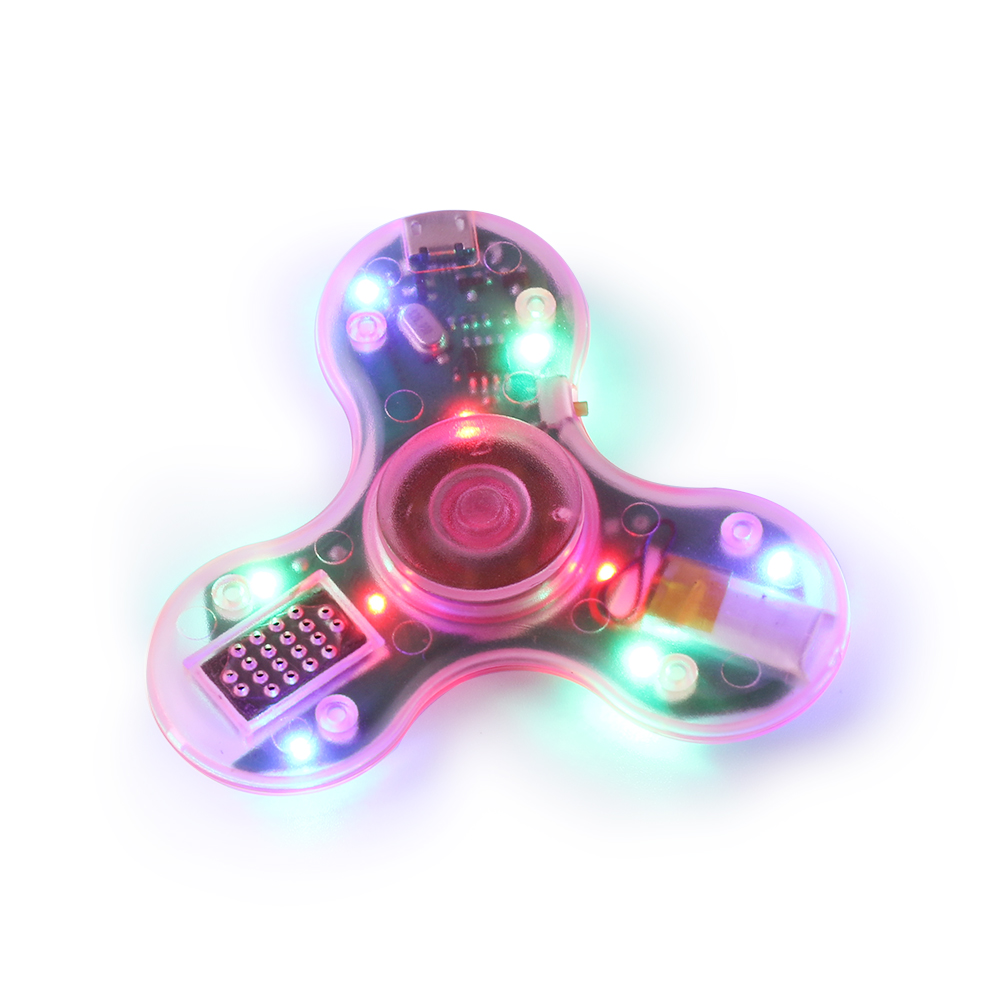 Transparent LED Spinners with Bluetooth Speaker - 2 Pack - image 4 of 4