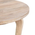 thumbnail image 6 of Kate and Laurel Mariona Coastal Round Mango Wood Entryway Table, 26 x 26 x 30, Light Natural, Modern Circle Bistro Table with Classic Curved Legs for Entry Home Decor, 6 of 9