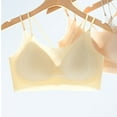 thumbnail image 3 of Fancifize Women Wirefree Bras Seamless T-Shirt Bra Ultra Thin Padding Bralette No Show Invisible Bra For Office Wear, 3 of 7