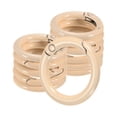 thumbnail image 1 of Uxcell 12-Pack Anillos O de Resorte de Metal, Hebilla de Llaveros de Aleación de Zinc de 5/8" para Llaveros Anillos de Hebilla de Gatillo Redondos [Rosa Salmón], 1 of 6