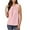 Pink, variant on TKLPEHG Tank Top for Women Crewneck Camisole Pleated Tunic Top Lightweight Fashion Sleeveless T Shirts Comfy Classic Solid Color Loose Casual Blouses (Purple,XL)