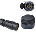 thumbnail image 1 of 7 Pin Plastic European Trailer Socket Plug Tow Bar Electrics Connector 12V, 1 of 7