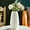 White, variant on Decorative Vase, Czzoypi Imitation Glazed Plastic Flower Vase, 10 Inch Modern Home Decor for Living Room TV Cabinet Dried Flower Arrangement, Orange