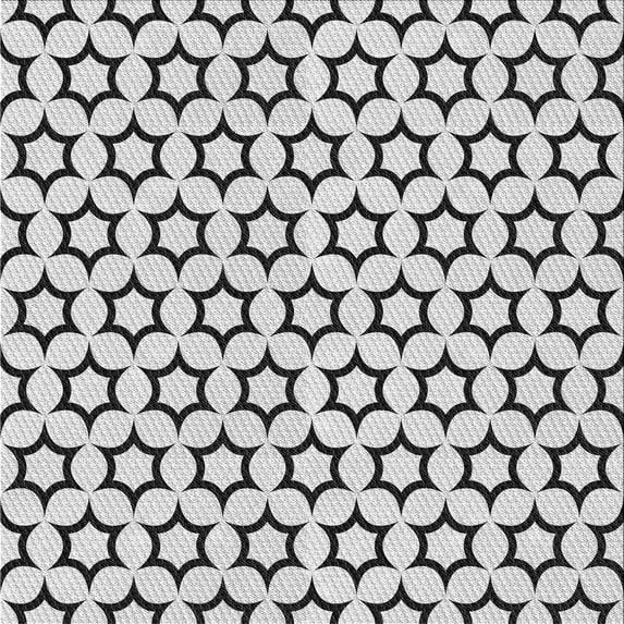Ahgly Company Indoor Square Patterned Gray Novelty Area Rugs, 4' Square