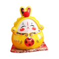 thumbnail image 4 of GROWTH TANK Chinese Rabbit Bunny Statue Piggy Bank Ceramic Piggy Bank Decoration Collectible Yellow, 4 of 9