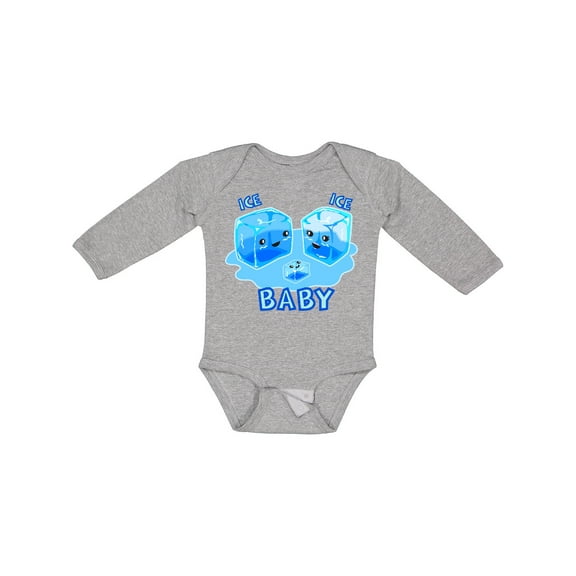 Inktastic Ice Ice Baby Boys or Girls Long Sleeve Baby Bodysuit
