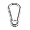 thumbnail image 5 of Locking Carabiner Clip Snap Hook Spring Loaded Steel Karabiner 6mm x 60mm, 5 of 7
