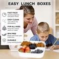 thumbnail image 3 of Greentainer 52 OZ to Go Salad Container Lunch Container, BPA-Free, 3-Compartment for Salad Toppings and Snacks, Salad Bowl with Dressing Container, Built-in Reusable Spoon, Microwave Safe(Black), 3 of 7
