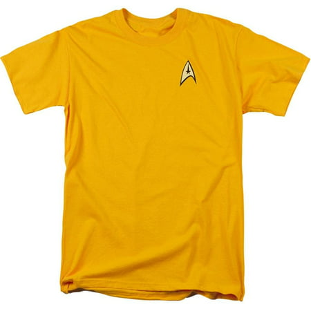 STAR TREK Kirk Command Uniform Costume Yellow T-Shirt