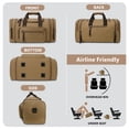 thumbnail image 7 of DAKOMM Canvas Duffle Bag 50L, Duffle Bag for Travel Expandable Duffel Bags Waterproof Weekender Overnight Travel Bag Gym Carry On Luggage Bag for Men & Women (Coffee), 7 of 7