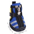 thumbnail image 3 of Methold Zapatos para mascotas TureClos, botas deportivas de interior, malla transpirable, algodón clásico, cremallera, calzado para mascotas Ropa para mascotas azul cuatro, 3 of 6