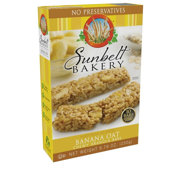 Sunbelt Bakery Family Pack Banana Oat Chewy Granola Bars, 8.79 oz