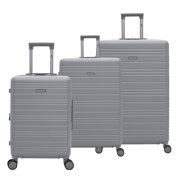 iFLY Take Off 24 Expandable Hardside Spinner Large Checked Luggage, Gray