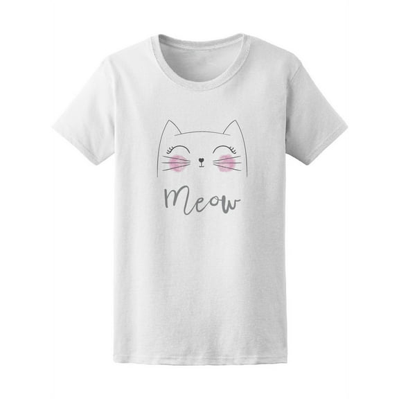 Meow Neko Cat Tee Women's -Image by Shutterstock