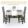 thumbnail image 4 of KAKOWELY Graduation Decorations Grad Tablecloth Black Decorative Tablecloth for Dinner Decoration 1Set, 4 of 7