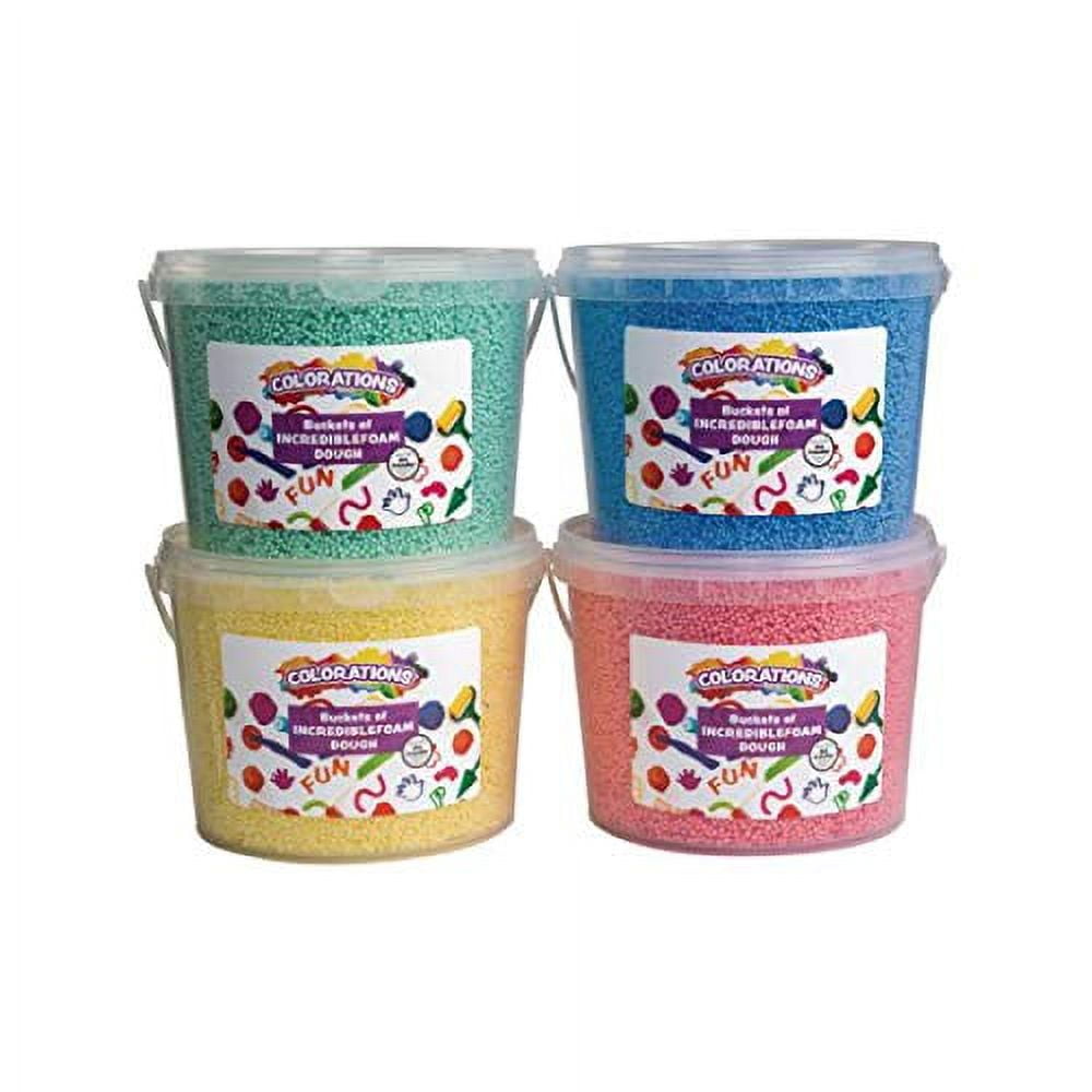 Colorations IncredibleFoam Dough Buckets - Set of 4