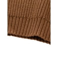 thumbnail image 6 of Capreze Crew Neck Jumper Top Winter Warm Sweater Boys Thermal Knitwear Knitted Sweaters Playing Chunky Pullover Brown 110cm (30-35 Catties), 6 of 8