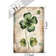 thumbnail image 5 of Lucky Clover Retro Aluminum Sign 5.5x8 IN Metal Sign Hydrangea Flower Wall Picture Boho Dinning Room Decor Garden Tin Signs for Cafes Club Pub Man Cave Wall Sign Gifts, 5 of 6