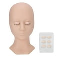 thumbnail image 2 of Cabeza de Maniquí de Pestañas, Extensión de Pestañas Suaves Mannequin Head Silicone Profesional Safe for Beauty Salon para Principiante, 2 of 7