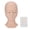 Pink, variant on M Buder Lash Extension Practice Mannequin Head Silicone Makeup Training Model with 4 Pairs Replaceable Eyelids Skin Color Cosmetology Practice Tool (11.0 in / 28 cm)