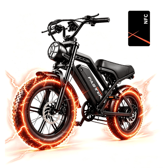 Teenager Off-Road Mountain E-Bike, 1000W Motor 20 MPH Top Speed, 48V 16Ah Removable Battery 60 Miles Range, 16×4 Inch Fat Tire Full Suspension Electric Bike for Teens UL2849