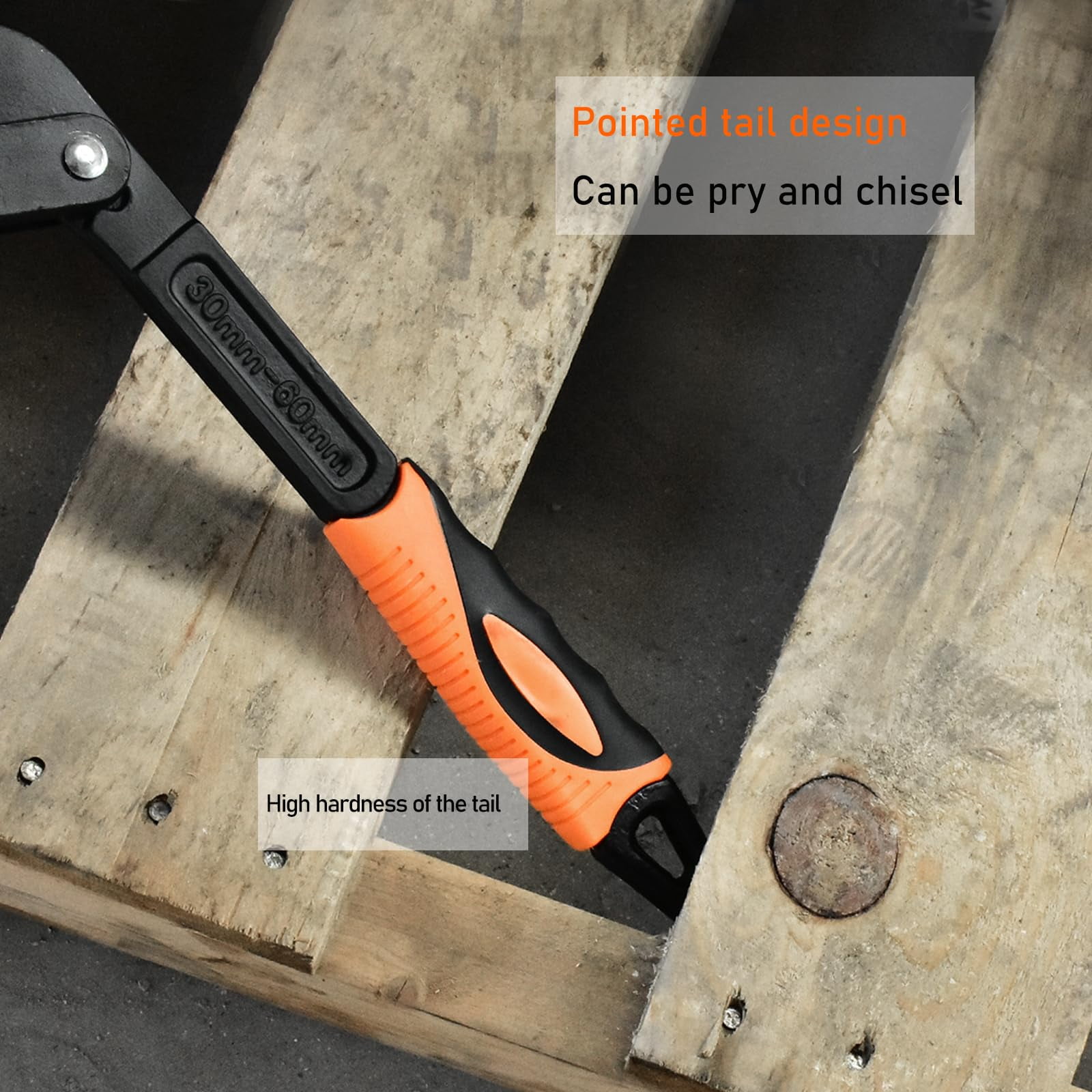 10 Inch Multi-Function Wrench, Universal Wrench, Adjustable Wrench, Pipe Wrench, Live Pipe Wrench, Plumber Wrench, Orange-Black