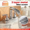 thumbnail image 3 of SUNRINX Chrome Bathroom Faucet, 4 Inch Centerset Waterfall Sink Faucet with 2 Handles, 3 of 9