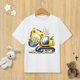 thumbnail image 3 of Camiseta de algodón puro para niños, camiseta con estampado de huevo de conejito de Pascua feliz, camiseta de manga corta con cuello redondo, ropa para niños, camiseta para bebés, ropa para niñas, 3 of 5