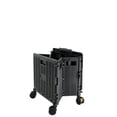 thumbnail image 2 of Jiallo SW2220BK Jiallo Foldable Utility Crate with 360 Spinner Wheels & Telescopic Handle (Black Color), 2 of 5
