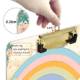 thumbnail image 6 of FORMRS Acrylic Clipboard with Low Profile Clip Standard A4 Letter Size, 12.5" x 9", Purple Rainbow Clouds, 6 of 8