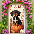 thumbnail image 6 of Decorative Design Autumn Banner Dachshund Fall Decoration for Seasonal Celebration Indoor Decor Outdoor Event, 6 of 9