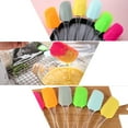 thumbnail image 3 of 3 piezas de mango largo Raspador de silicona Crema Espátula Utensilios para hornear Utensilios para hornear Utensilio de cocina para panadería casera (color aleatorio), 3 of 6