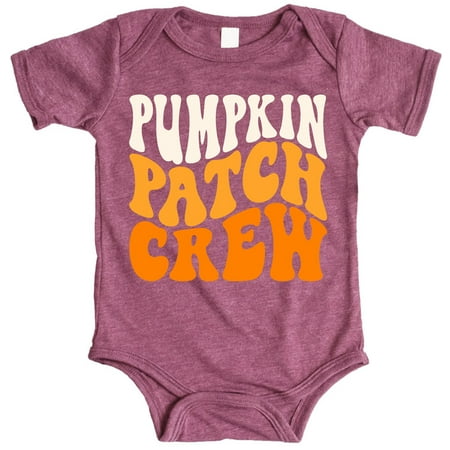 

Pumpkin Patch Crew Shirts and Bodysuits for Infant Baby and Toddler Girls and Boys Vintage Burgundy Bodysuit 6 Months