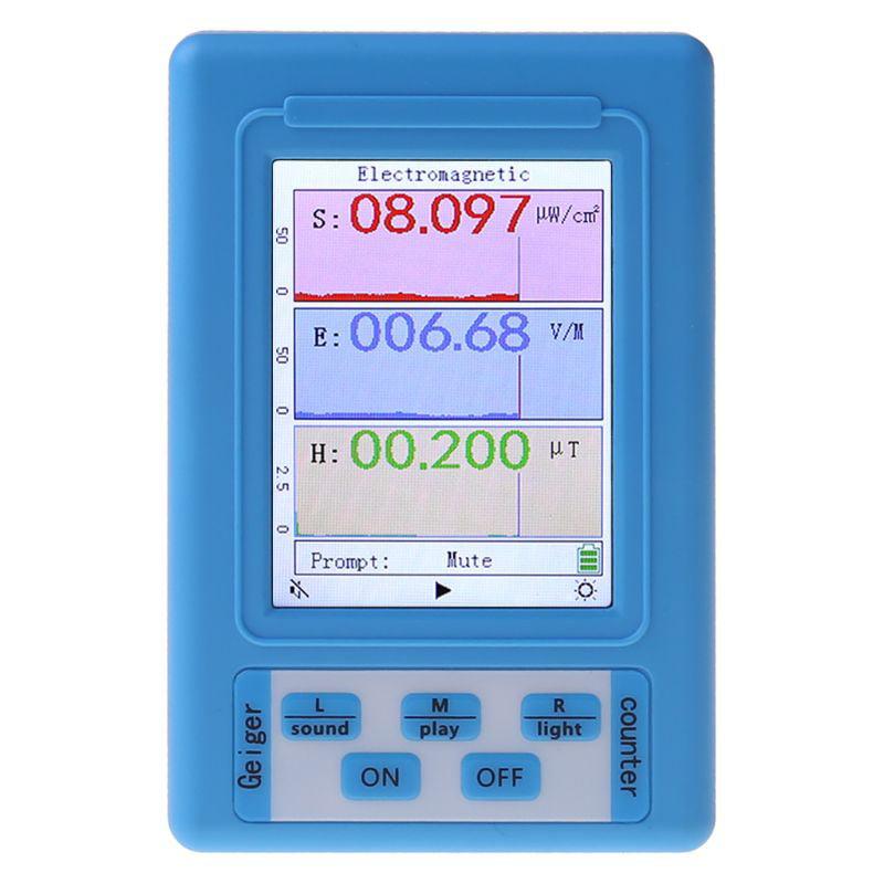 Digital Electromagnetic Radiation Detector EMF Meter Dosimeter Geiger Tester LCD