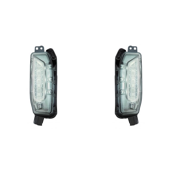 For Toyota Prius V Daytime Running Light Assembly 2015 16 17 2018 Pair Driver and Passenger Side CAPA Replacement For TO2562101, TO2563101 | 81440-47041, 81430-47041
