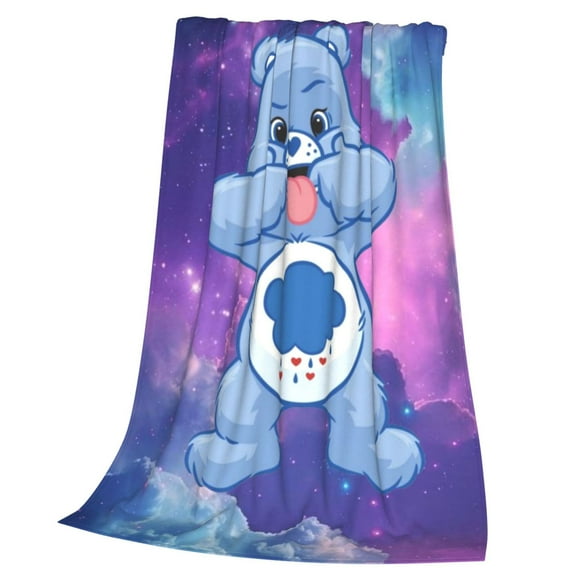 Care Bears Throw Blanket Cozy Plush Lightweight Warm Fuzzy Flannel Blanket Air Conditioning Blanket for Couch Sofa Bed Home Decor Gift 50x40