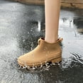 thumbnail image 5 of IUJSOY Short Rain Boots Women Fashion Waterproof Chelsea Boots for Women Outdoor Mud Garden Shoes, 5 of 9
