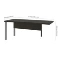 thumbnail image 4 of Bestar 120811-32 Pro-Linea Return Table with Metal Legs - Deep Grey - 71.10 x 29.90 x 29.50 in., 4 of 6