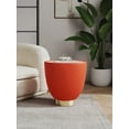 thumbnail image 2 of Manhattan Comfort Anderson End Table 2.0 with Steel Frame in Orange, 2 of 9