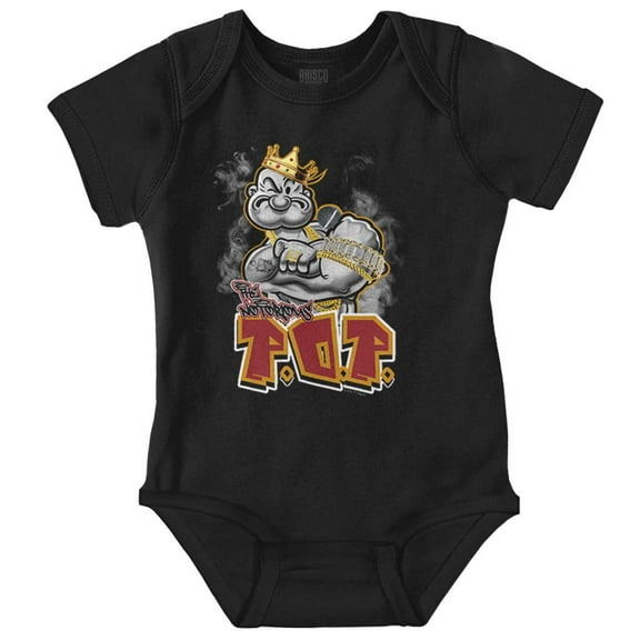 Urban Popeye King P.O.P Cartoon Romper Boys or Girls Infant Baby Brisco Brands NB